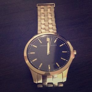 Men’s Armani exchange gold watch